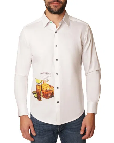 Robert Graham Mulford Long Sleeve Button Up Shirt In White
