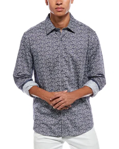 Robert Graham Munoz Classic Fit Woven Shirt In Blue