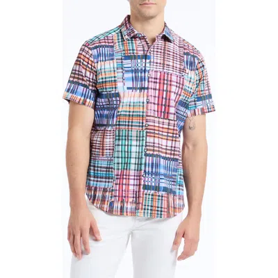 Robert Graham Murdoch Short Sleeve Button-up Shirt In Multi