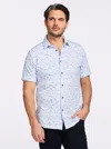 Robert Graham Myers Short Sleeve Button Down Shirt In Blue