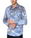 Robert Graham Nadine Long Sleeve Button Down Shirt In Indigo