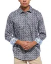 Robert Graham Nasoni Classic Fit Woven Shirt In Gray