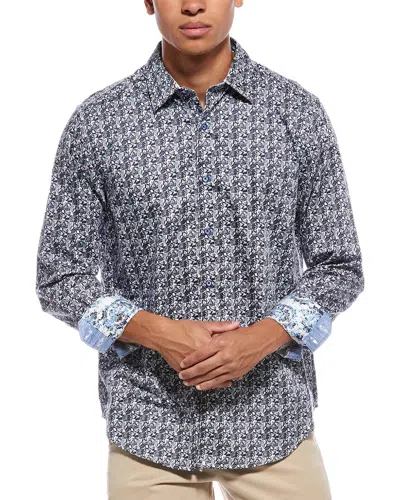 Robert Graham Nasoni Classic Fit Woven Shirt In Gray