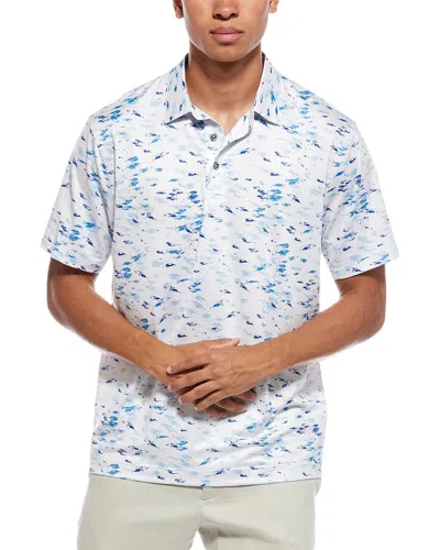 Robert Graham Nautical Net Classic Fit Polo Shirt In White