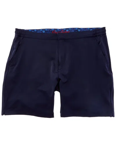 Robert Graham Navy Blazer Hybrid Short In Blue