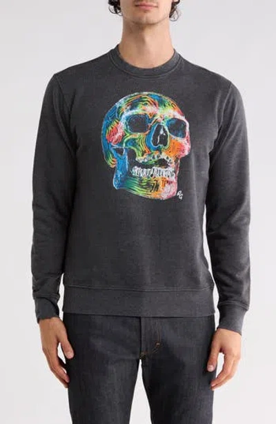 Robert Graham Neon Bones Graphic Sweatshirt In Gray
