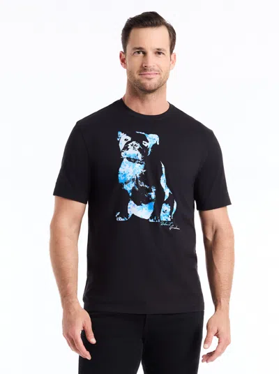 Robert Graham Neon Graham Short Sleeve T-shirt In Black