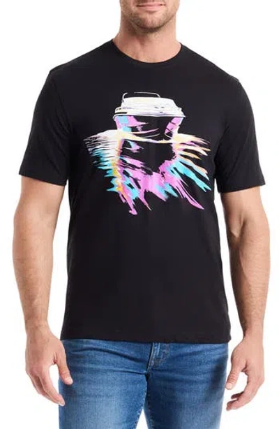 Robert Graham Night Voyage Knit Graphic T-shirt In Black