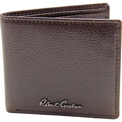Robert Graham Nuance Leather Bifold Wallet In Brown