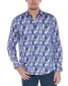 Robert Graham Oakley Classic Fit Woven Shirt In Purple