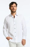 Robert Graham Odyssey Classic Fit Jacquard Long Sleeve Stretch Cotton Button-up Shirt In White