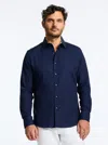 Robert Graham Odyssey Classic Fit Jacquard Long Sleeve Stretch Cotton Button-up Shirt In Navy