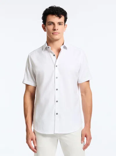 Robert Graham Odyssey Short Sleeve Button Down Shirt In White