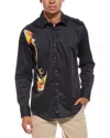Robert Graham On Ice Long Sleeve Woven Button-up Shirt In Black