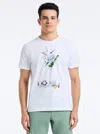 Robert Graham On The Green Cotton Graphic T-shirt In White