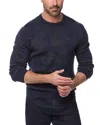 Robert Graham Orlin Paisley Sweater In Navy