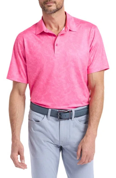 Robert Graham Orsett Performance Golf Polo In Pink