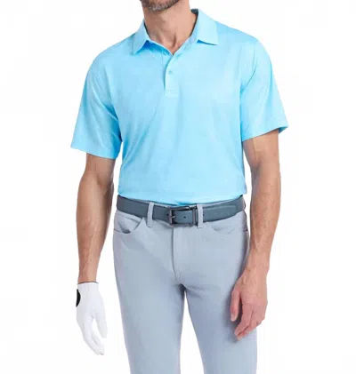 Robert Graham Orsett Short Sleeve Polo In Light Blue