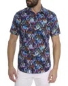 Robert Graham Orting Short Sleeve Button Down Shirt In Multi