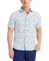 Robert Graham Transpacific Knit Short Sleeve Button-up Shirt