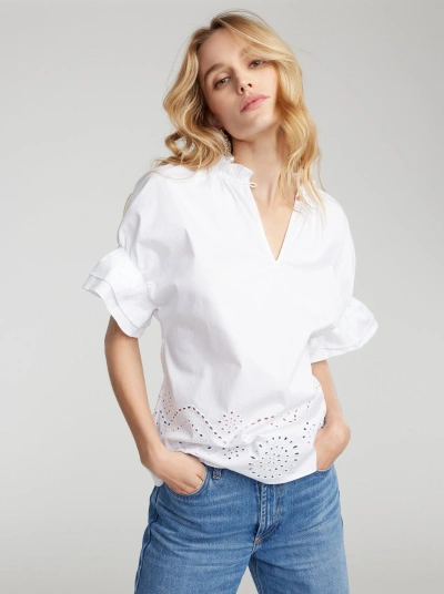 Robert Graham Paige Shirt In White