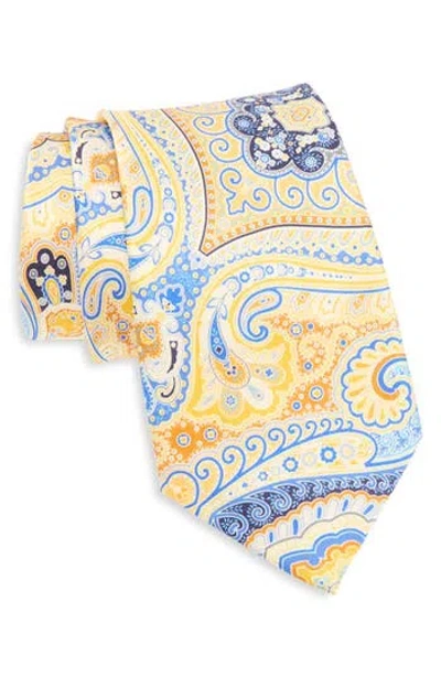 Robert Graham Paisley Floral Silk Tie In Multi