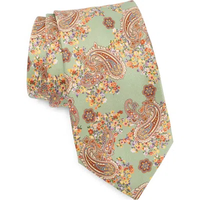 Robert Graham Paisley Floral Silk Tie In Multi