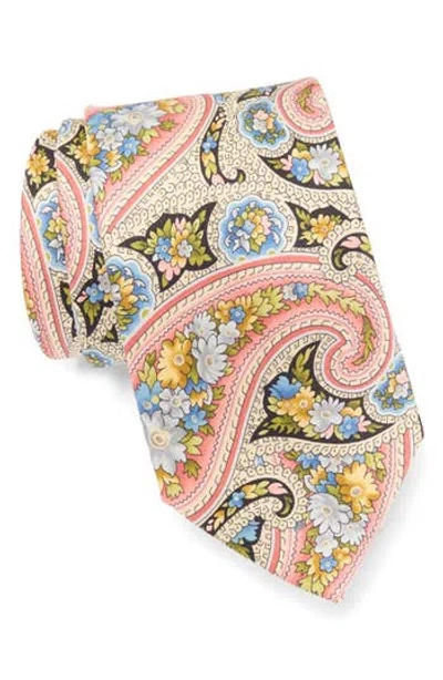 Robert Graham Paisley Floral Silk Tie In Multi