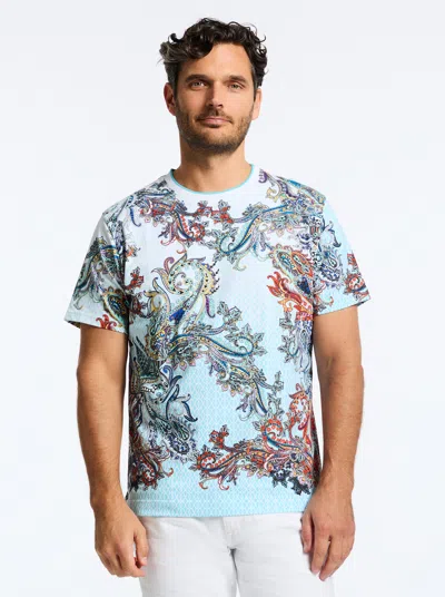 Robert Graham Paisley Portal Short Sleeve T-shirt In White