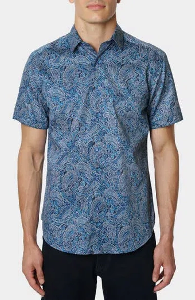 Robert Graham Paisley Print Button-up Shirt In Blue