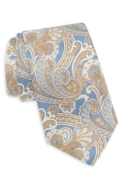 Robert Graham Paisley Silk Tie In Gray
