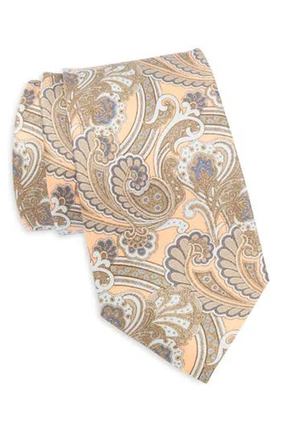 Robert Graham Paisley Silk Tie In Gray