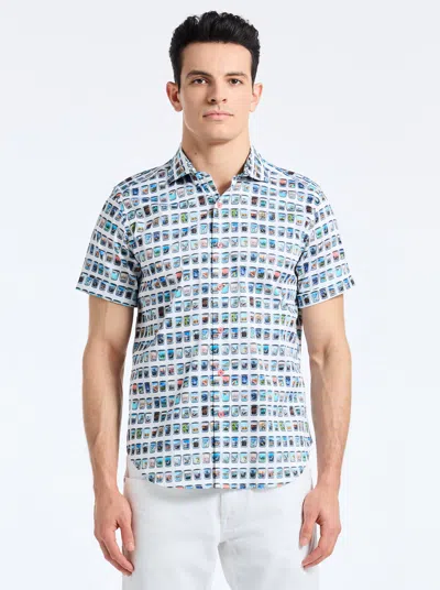 Robert Graham Paradis Portal Short Sleeve Button Down Shirt In Multi