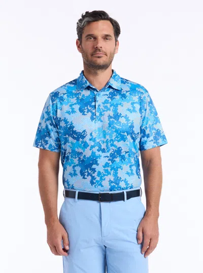 Robert Graham Parkston Short Sleeve Polo In Blue