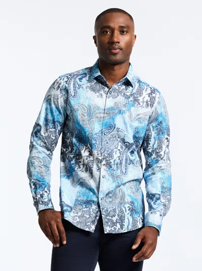 Robert Graham Patmos Long Sleeve Button Down Shirt In Light Blue