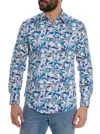 Robert Graham Floral Checks Print Long Sleeve Shirt In Multi