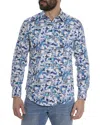 Robert Graham Floral Checks Print Long Sleeve Shirt In Multi