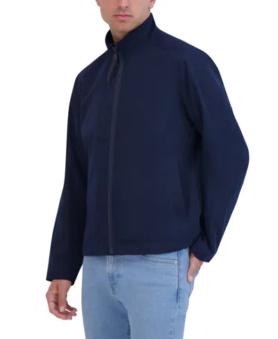 Robert Graham Peached Collar Jacket In Navy
