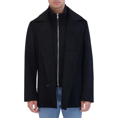 Robert Graham Peacoat With Bib In Black