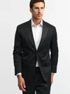 Robert Graham Peak Lapel Tuxedo Jacket In Black