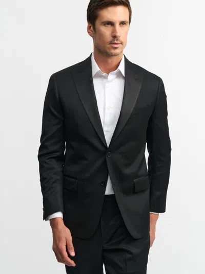 Robert Graham Peak Lapel Tuxedo Jacket In Black
