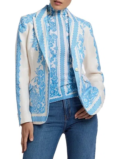 Robert Graham Penelope Blazer In Cream In White
