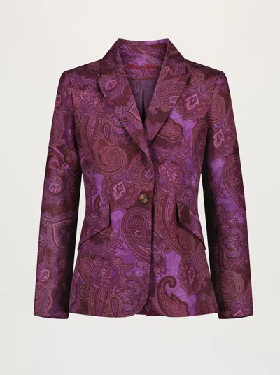 Robert Graham Penelope Jacket In Berry