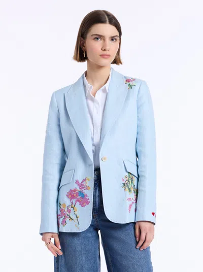 Robert Graham Penelope Jacket In Blue