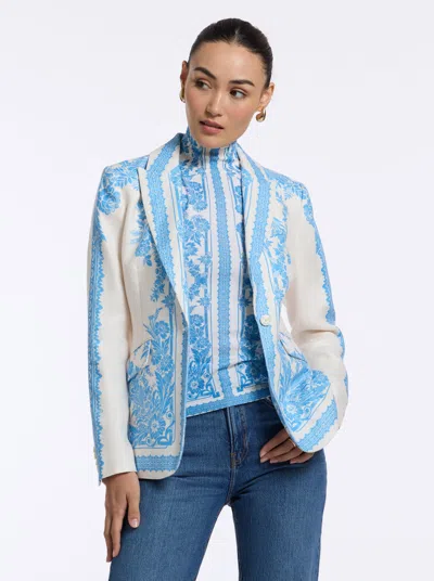 Robert Graham Penelope Jacket In Cream