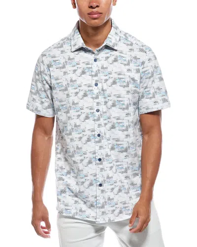 Robert Graham Perez Classic Fit Polo Shirt In White