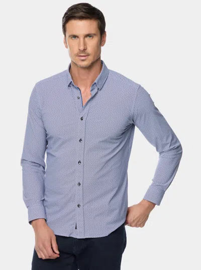 Robert Graham Perrin Long Sleeve Button Down Shirt In Navy