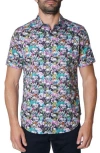 Robert Graham Perry Short Sleeve Woven Button-up Shirt In Multi