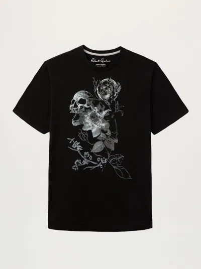 Robert Graham Petals & Ashes Short Sleeve T-shirt In Animal Print