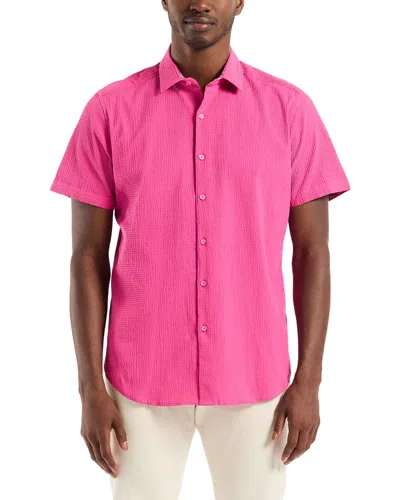 Robert Graham Piers Woven Shirt In Pink